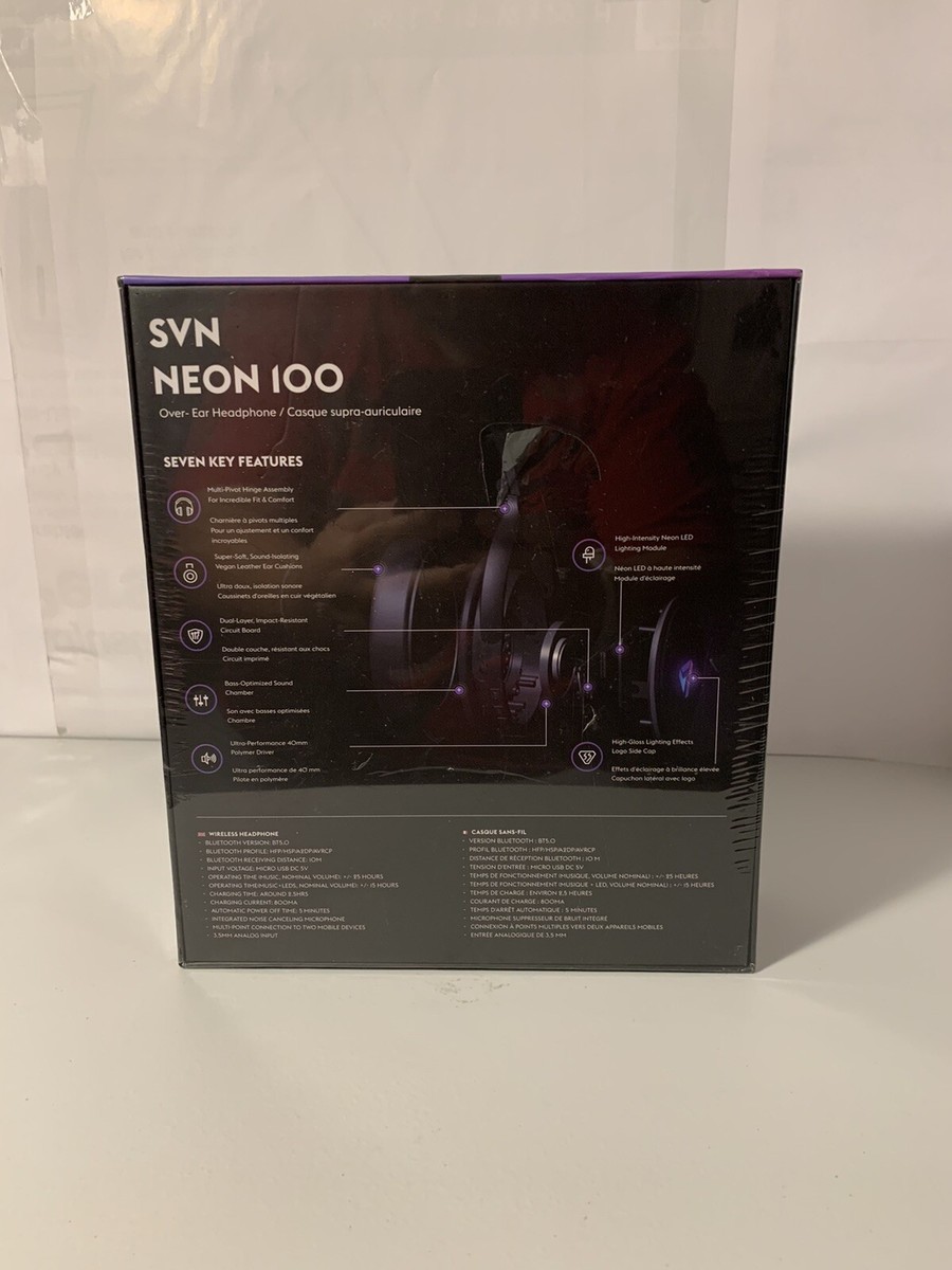SVN Sound by Steve Aoki NEON 100 Headphone Wireless SVN Sound by Steve Aoki NEON 100 Headphone Wireless