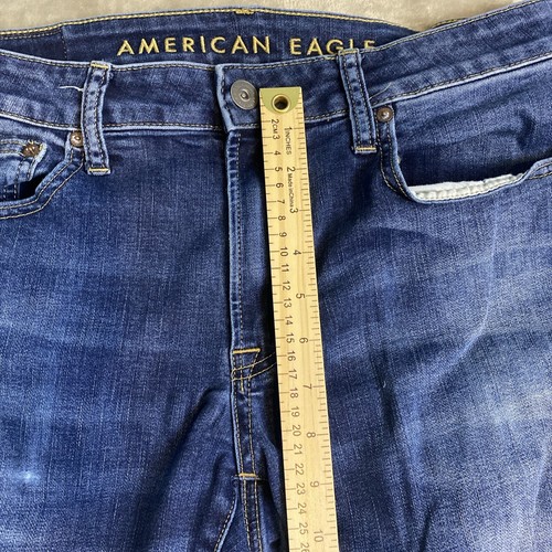 Jeans American Eagle uomo 33x32 blu denim slim fit casual cotone atto - Foto 4 di 8