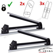 Skidachträger für 3 Paar Ski oder 2 Snowboards Abschließbar SKI REX3 von AHAKA