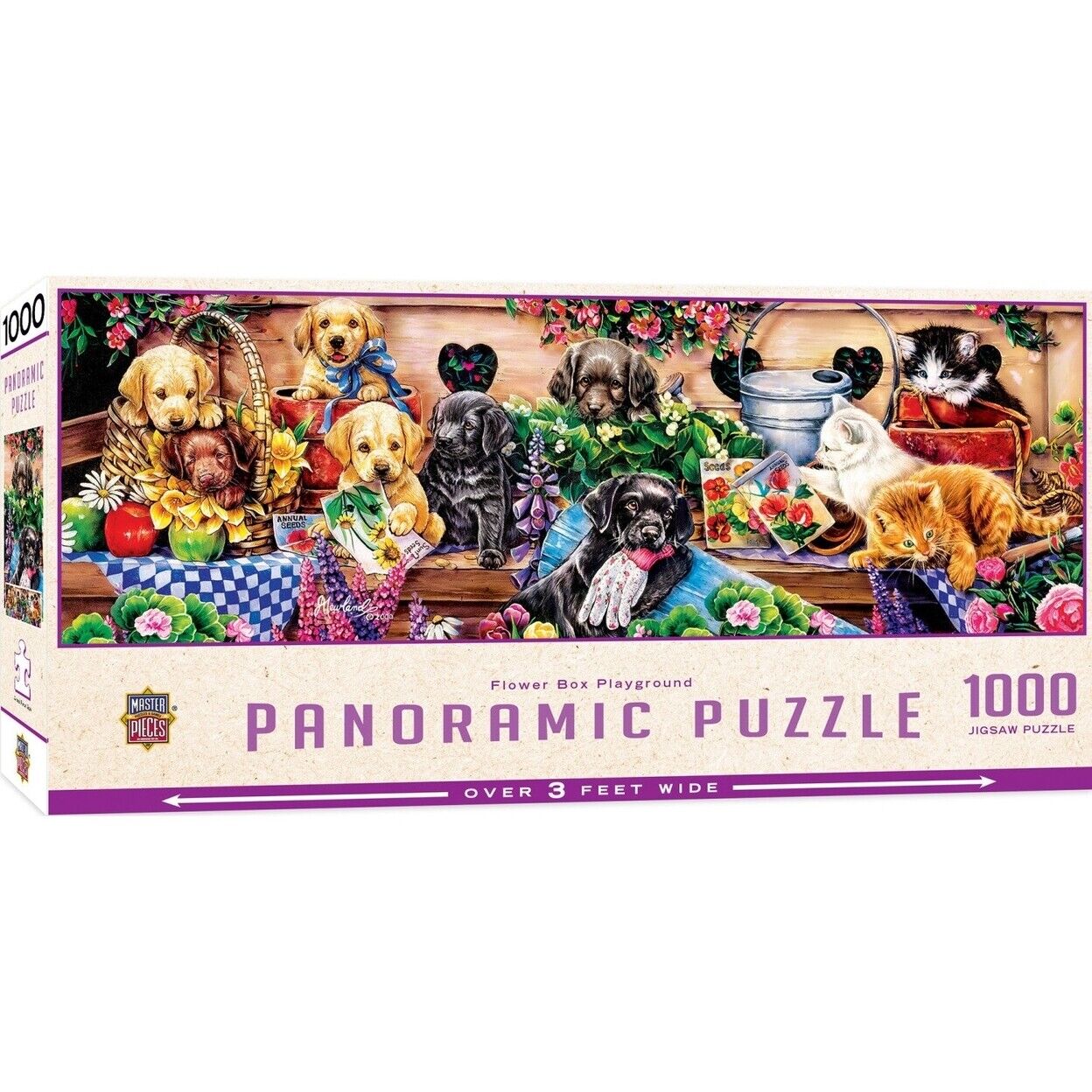 Flower Box Playground 1000 Piece Panormic Jigsaw Puzzle