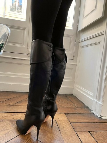 Leather boots heels fetish alexander 