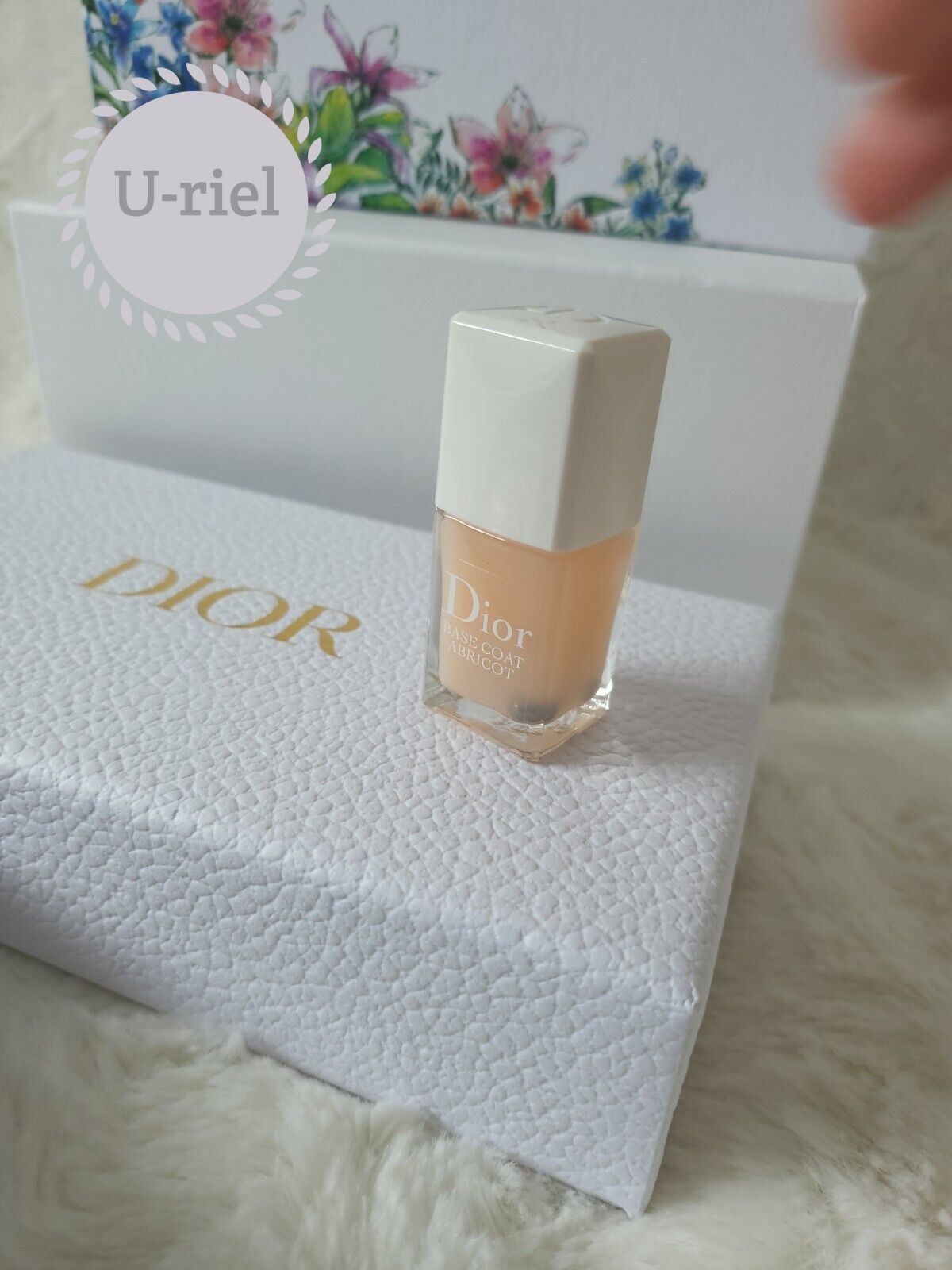 Dior Manicure Set Base Coat Abricot Cream Abricot DIOR nail file for