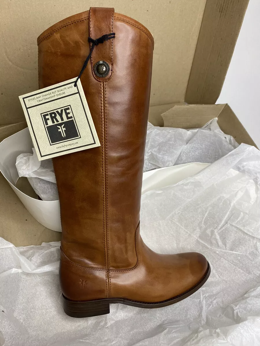 Tory Burch - Brown Leather Riding Boots w/ Logo on Heel Sz 7 – Current  Boutique