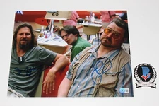 JEFF BRIDGES JOHN GOODMAN SIGNED THE BIG LEBOWSKI 11x14 MOVIE PHOTO BECKETT COA