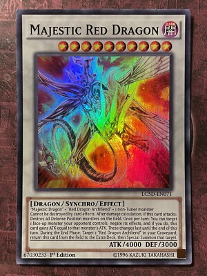 Majestic Red Dragon - LC5D-EN071 - Super Rare - 1st Edition - LP