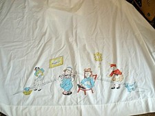 Vntg Wamsutta Ultracale Standard Twin Flat Sheet RAGGEDY ANN ANDY NSU8