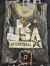 Nike USA Basketball Michael Jordan #9 SE Dream Team Jersey Black & Gold Sz XL DS