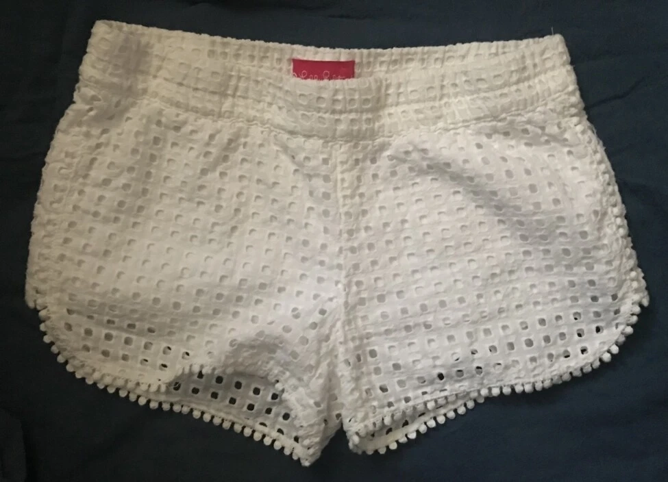Lilly Pulitzer 4 Target shorts Women s XS White Eyelet eBay