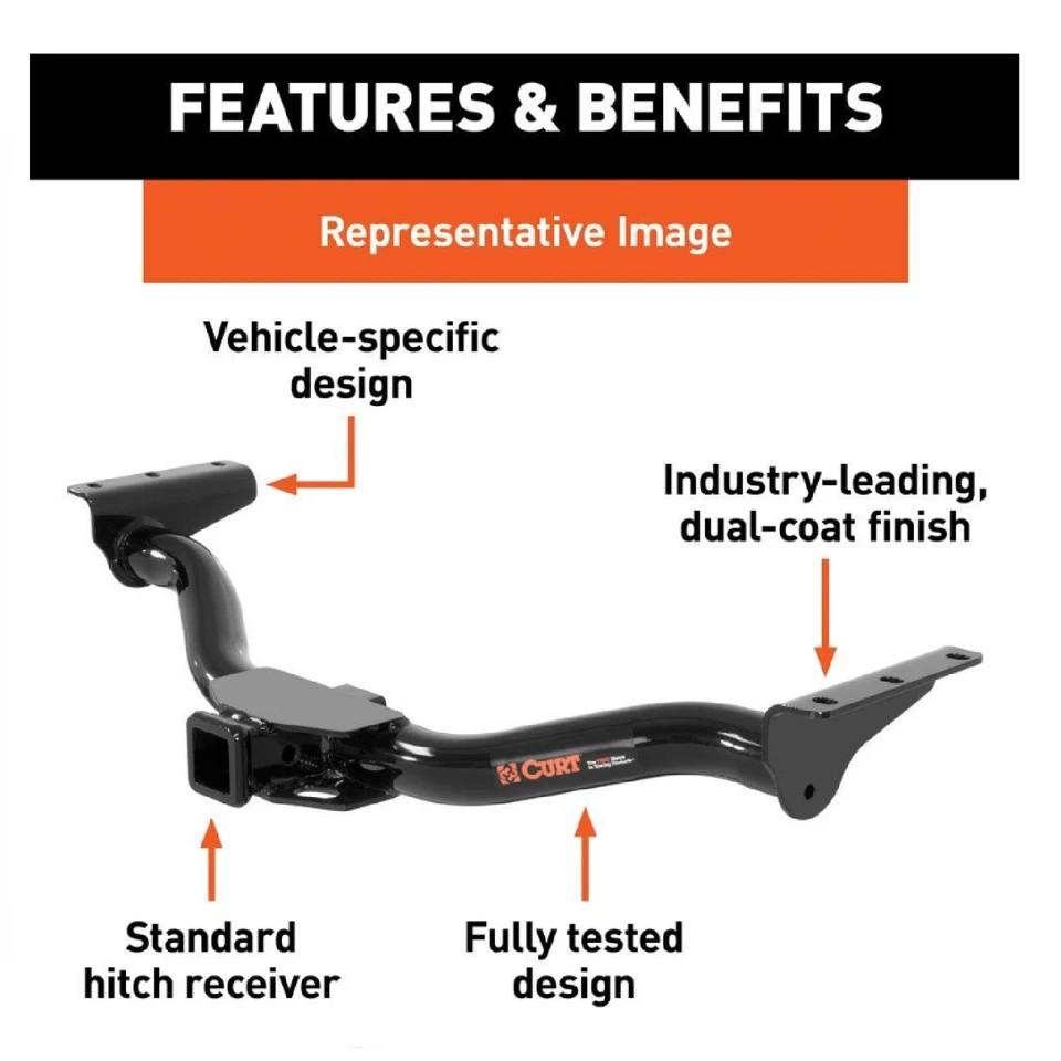 Curt Class 3 Trailer Hitch for Kia Niro 13329 Foto 2 de 4