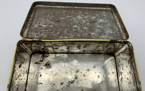 Boîte en Étain Biscotteria Du Bébé Vintage Biscuits Al Plasmon 570 G. Vide - Photo 9 sur 10