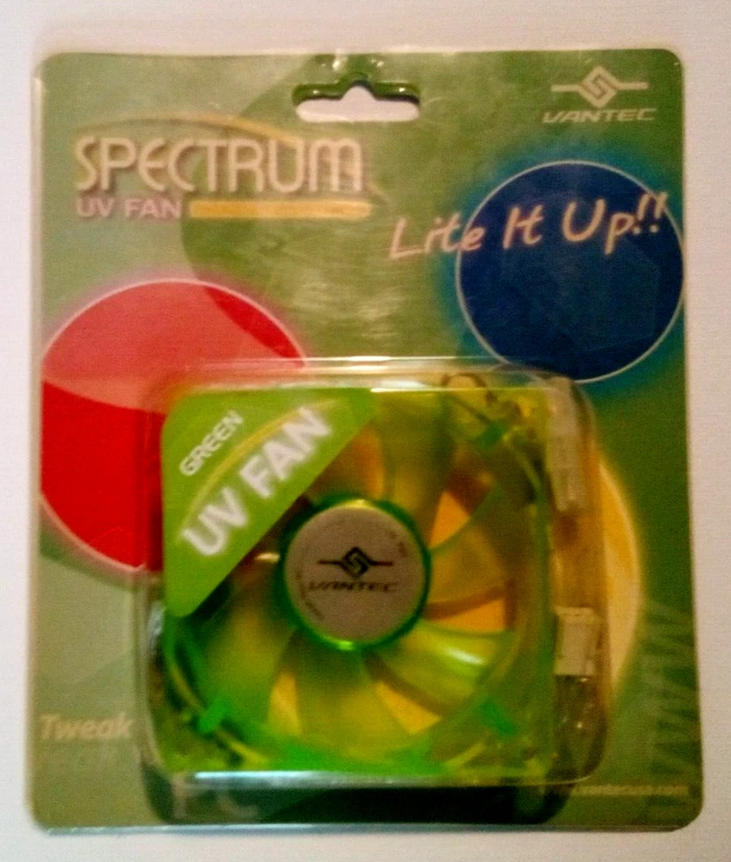 Vantec Spectrum UV Reactive Computer Case Fan 80mm 8cm 12V 2.40W - Image 4 of 4