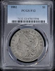 1882-P $1 Morgan Silver Dollar PCGS F 12