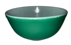 Pyrex Vintage TM Reg 403 Primary Green 2 1/2 Quart Serving Mixing Bowl 9" Wide