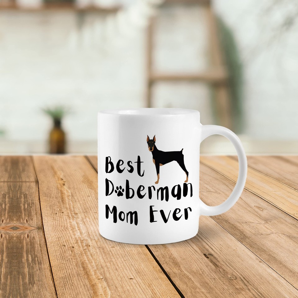 PUHEI Funny Doberman Mug - 'It's Not Dog Hair It's Doberman Glitter' 11oz Ceramic Coffee Cup - View #7