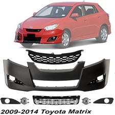 Front Bumper Cover Paintable Grille Assembly Kit For 2009-2014 Toyota Matrix