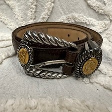 Vintage Brighton Leather Museum Collection Roman Coin Belt