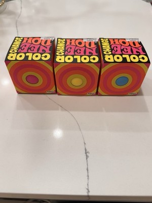 AUTH Schylling NeeDoh Color Change Squeeze Ball Stress Reliever Blue Pink Yellow