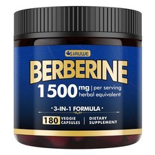 Berberine Supplement - Berberine Weight Loss, High-Potency Berberine 1500MG o...