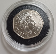 2011 London 2012 Olympics Rowing Silver Proof 50p Coin .925 - Rare