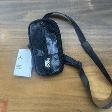 Nike Jordan Utility Lanyard Adult Black Gray Phone Keys Credit Cards NWT