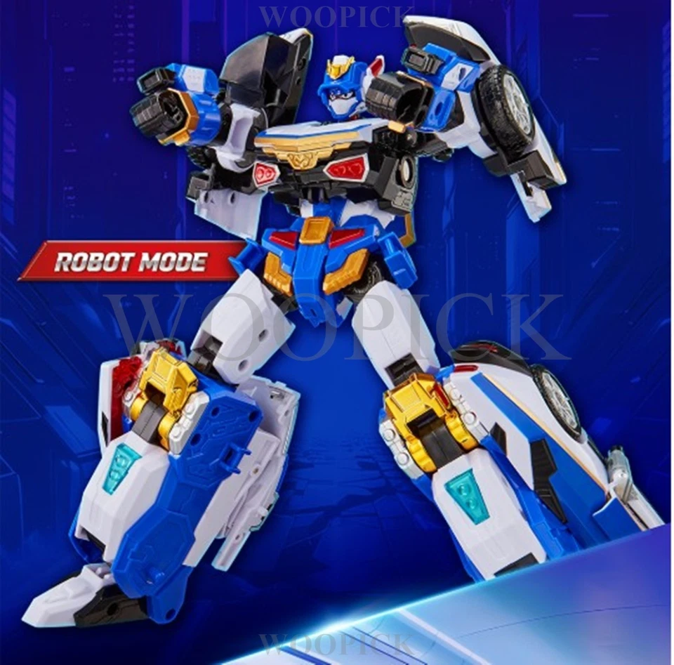 Metal Cardbot W Season3 BLUE COP W Transformer Robot Police Car Figure Toy 2025 - Image 4 of 4