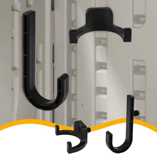 4pcs Storage Shed Hooks for Suncast, Black J and U Tool Hangers - Afbeelding 7 van 7