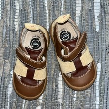 Size 5 Toddler Livie And Luca Shoes Maryjane Style Tan Shoes Slight Flaw