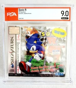 Sealed SONIC R SEGA SATURN 1997 Japan Racing WATA PSA 9.0 A+ Graded RARE Not VGA