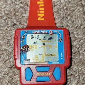 Nintendo Super Mario 3 Electronic Game Watch Nelsonic Berger 1990 *WORKING*
