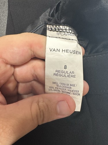 Van Heusen Black Dress Pants Straight Leg Boys Size 8 - Picture 7 of 7