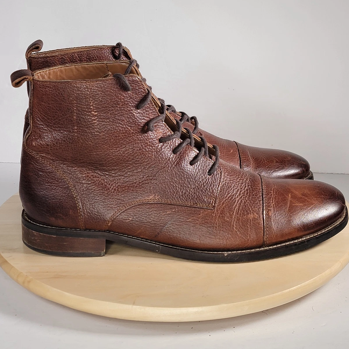 Stafford Tailored Culture Men’s Leather Boots EUC Size 13 Stafford Boots for Men Deals - New and used pre-owned Finds  main image 4