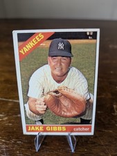 1966 Topps baseball Jake Gibbs card #117 in vg condition