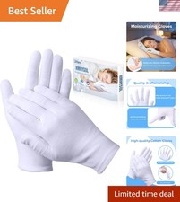 3 Pairs Cotton Gloves for Dry Hands - Moisturizing Overnight Care