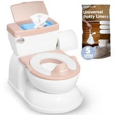 Real Feel 2 in 1 Potty with Storage Flushing Sounds Pink