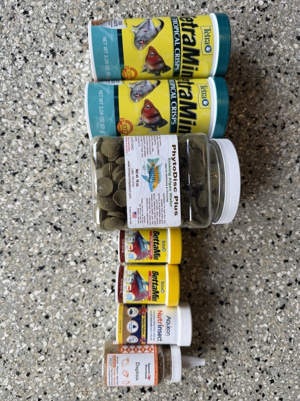 Fish Food Multiple Types - Aquarium Fish Food