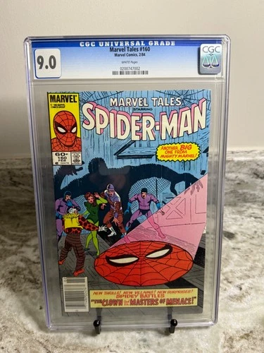 Marvel Tales #160 Comic Spider-Man Higher Grade Marvel Comic Book CGC 9.0