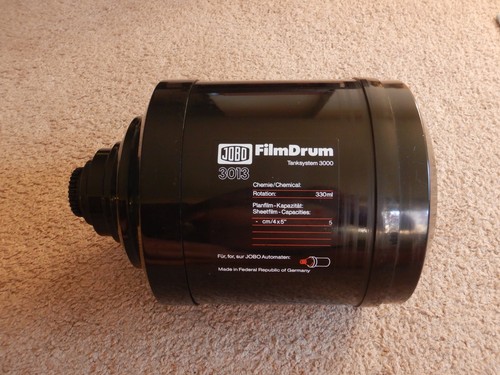 Jobo 3013 Film Drum for 5 Sheets of 4X5 Film with Cog Lid