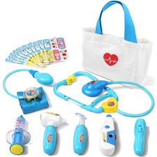 Doctor Kit for Toddlers 3-5 Years Old, 18-Piece Kids Doctor Bag Pretend Play ...