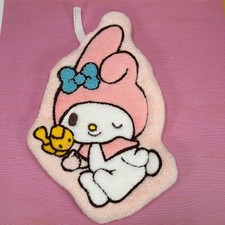 My Melody Plush Washcloth Sanrio Pink Yellow Bow Kawaii Cute Face Towel