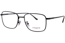 Anteojos Coach HC5150T 9003 de titanio para hombre negros borde completo forma cuadrada 55 mm