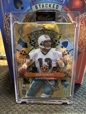 Dan Marino/Brett Favre 1/1 Back To Back Dual Card 2024 5 Card Draw Wild Card