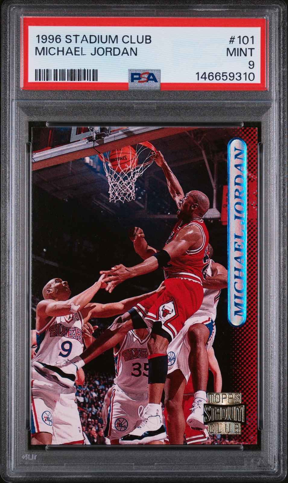 1996 STADIUM CLUB #101 MICHAEL JORDAN PSA 9