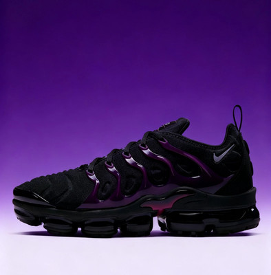 Herren Nike Air VaporMax Plus TN Schwarz und Lila Polster Robust