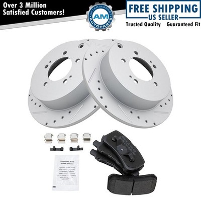 Rear Brake Pad & Rotor Kit Fits 07-15 Mitsubishi