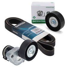 DAYCO Keilrippenriemen + Spanner + INA Rolle für MERCEDES W203 W204 W211 M271