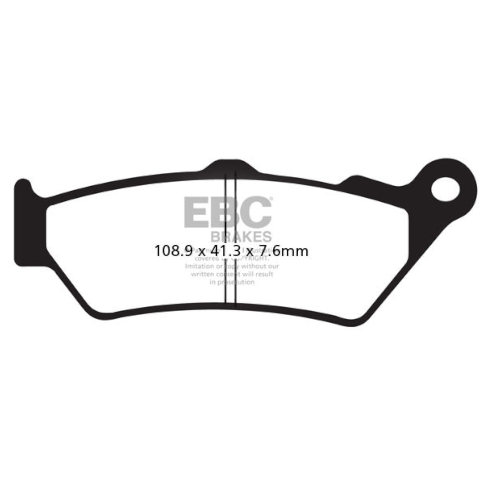 Brake Pads for DUCATI 1200 DIAVEL CROMO ABS 2012-2014 Rear HH EBC