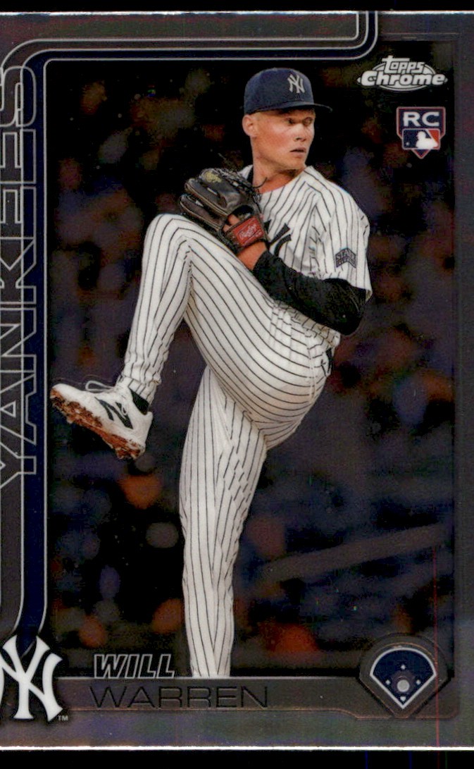 2025 Topps Chrome Will Warren New York Yankees #81