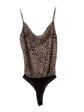 Astr The Label Women s Bodysuit Animal Leopard Print Small