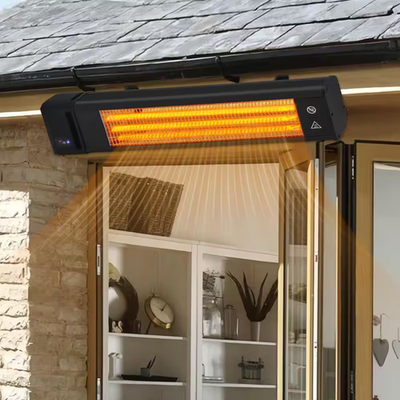 #ad 1500 Watt Black Electric Carbon Infrared Space Heater Indoor Outdoor Patio Garag $175.27