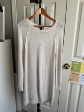 H&M Cream Knit PullOver Dress Women’s M